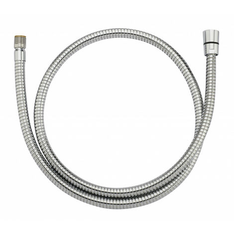 Flexible inox chromé pour douchette évier M15x100 / F1/2 - long.1.50m. 1 pièce L : 1,5 m Mâle Femelle Entrée : 15x100 mm Sortie : 15x21 mm