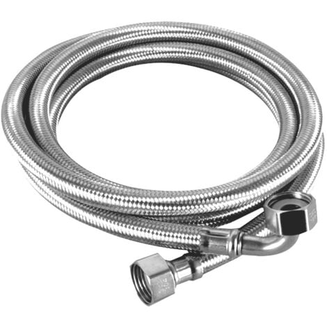 Flexible inox femelle - femelle 15x21 coudé longueur 150 cm Ikodm
