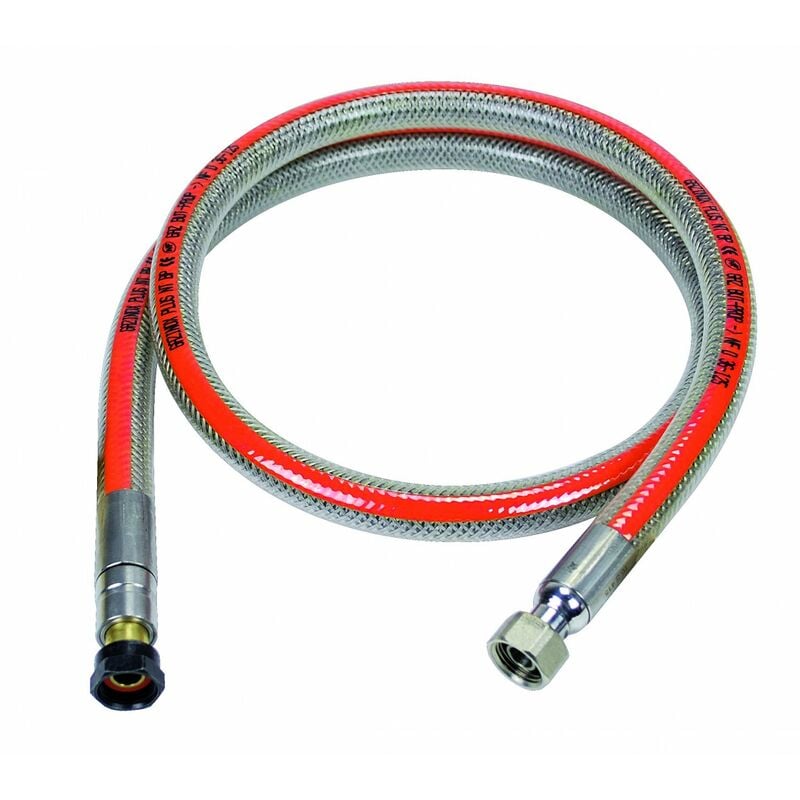 Flexible inox gaz bp validité illimitée garantie à vie, H.1m Security - Gazinox