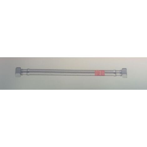 Flexible Inox pour raccordement sanitaire - TAQ - Longueur: 200 mm- Diamètre intérieur: 8 mm - TAQ MF 1/2"