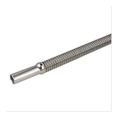 Flexible inox solaire sans isolation Ø16 avec douilles 50mm CU18 L = 1000mm