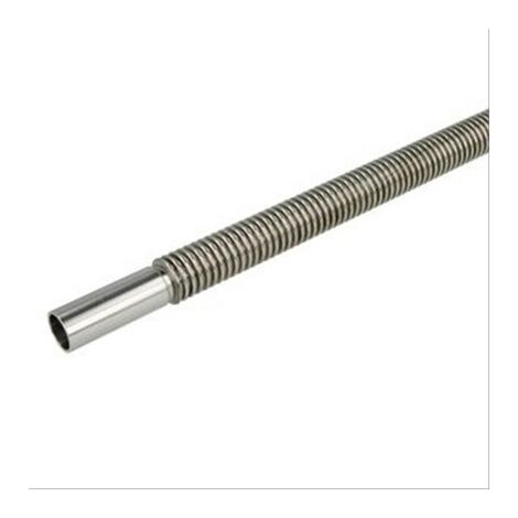 Flexible inox solaire sans isolation Ø20 avec douilles 50mm CU22 L = 800mm