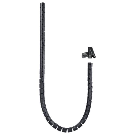 Flexible Kabelorganisation - 25 mm - 1,0 m - schwarz