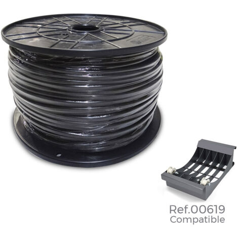 Flexible Kabeltrommel 1,5 mm Schwarz 1000 m große Spule