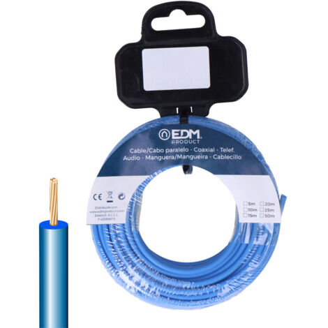 Flexible Kabeltrommel, 4mm, blau, 5m, halogenfrei  28480