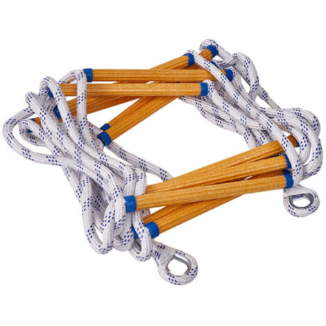 Flexible Leiter aus feuerhemmendem Harz, Seilrettungsleiter, Steigleiter, Nylon-Polyester-Leiter, 5 Meter