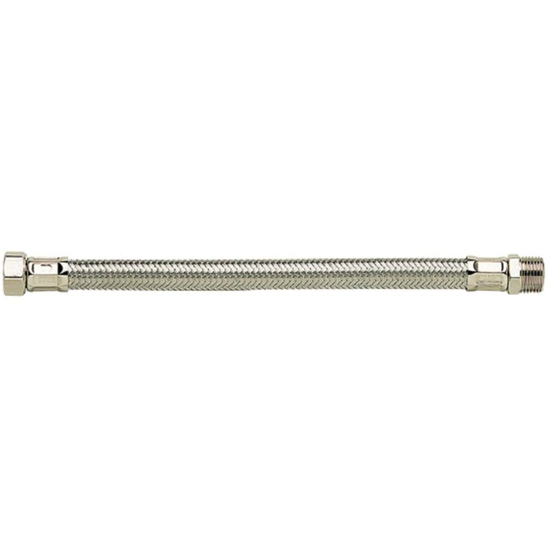 Flexible sanitaire inox mf - Longueur : 50 cm - Écrou : 3/4''-M1/2'' - D13