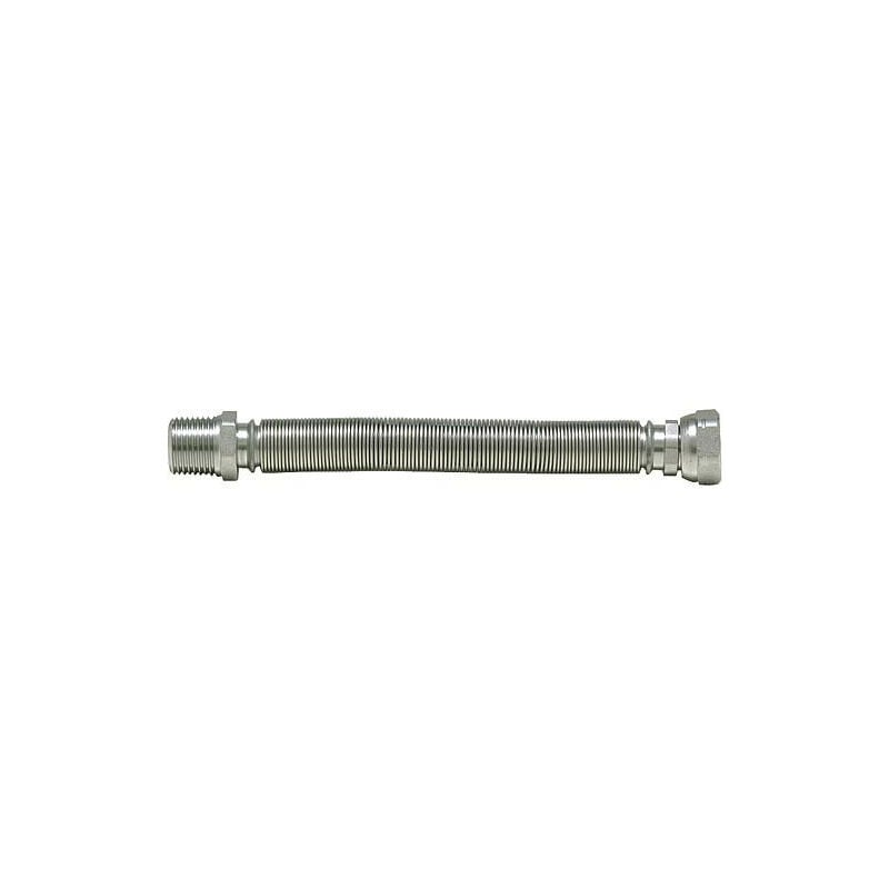 Flexible ondule en acier 1' extensible de 110 mmm a 210 mm 1' fil male x 1' ecrou chapeau'