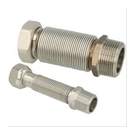 Flexible ondulé inox, extensible de 130 à 260mm, Ø40mm MF1''1/2