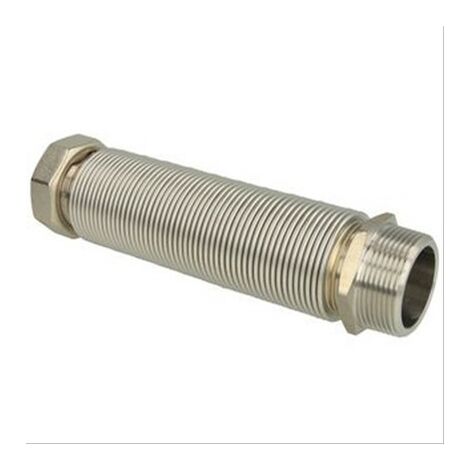 Flexible ondulé inox, extensible de 205 à 410mm, Ø40mm MF1''1/2