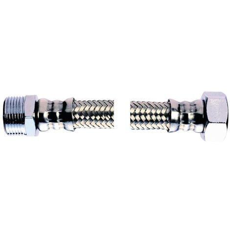 flexible plomberie - mâle - femelle - 20 x 27 - dn13 - longueur 300 mm