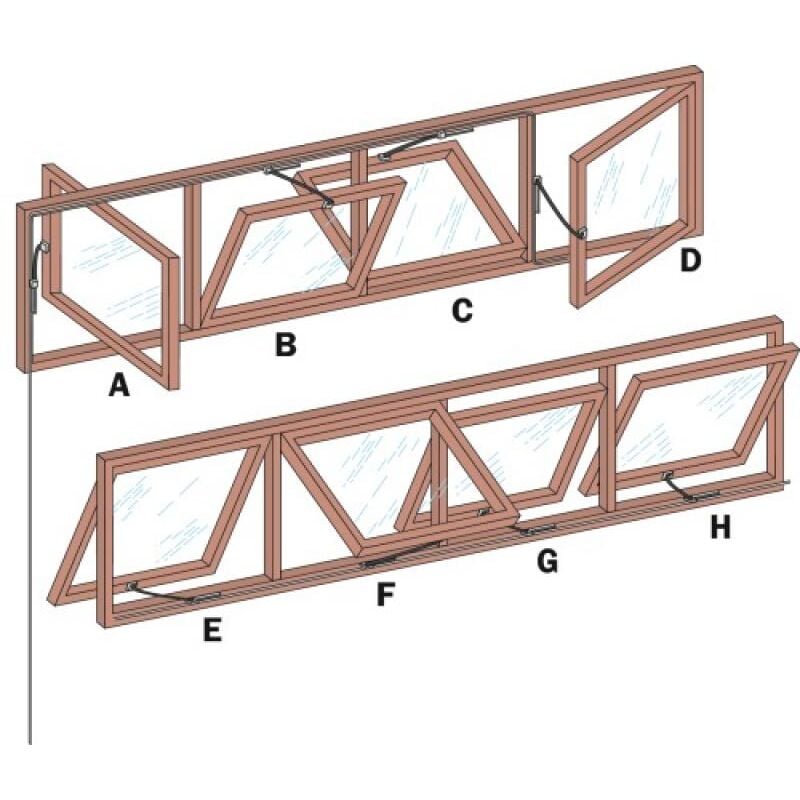 Geze - Flexible pour ol 90 pose en ébrasement 1000 mm coloris blanc