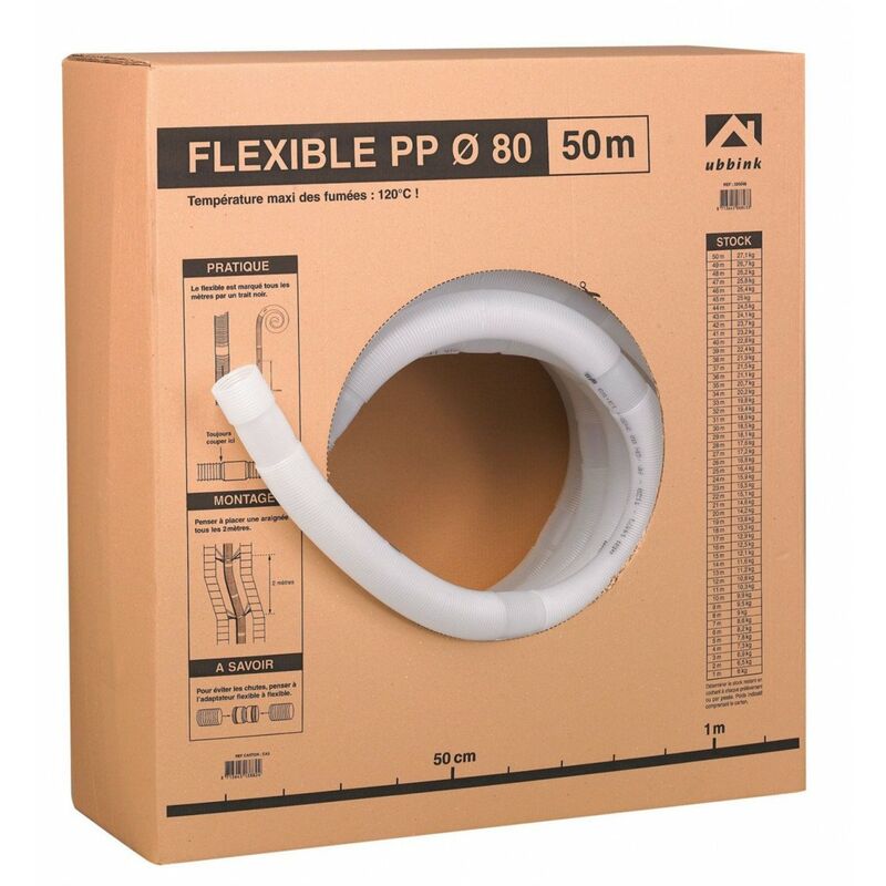 Ubbink - Gaine flexible pptl 110mm vendu au mêtre