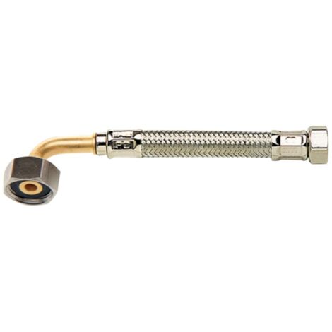 Flexible pression plomberie 120cm diamètre 13 15x21 FF coudé