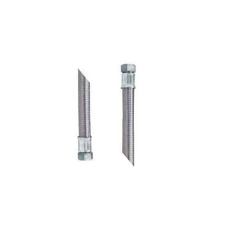 PBTUB Tressé Inox STANDARD - Sanitaire/Chauffage/Clim - Tuyau Ø15-50mm - Femelle/Femelle égale 26x34 - 500mm - Ø25mm