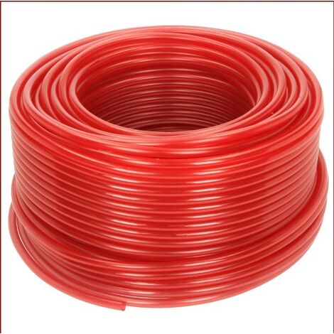 Flexible PVC 4 x 2 mm, rouge rouleau 100 m