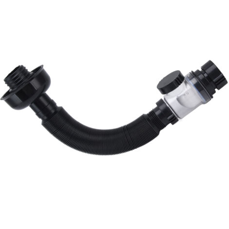 Flexible PVC Drain Pipe for Basin/Sink in Kitchen/Bathroom, Black