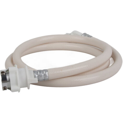Flexible PVC Hose for Washing Machine, Metal Connector, Anti-Burst Reinforced Layer, Universal G3/4 Thread, 1.5m Length