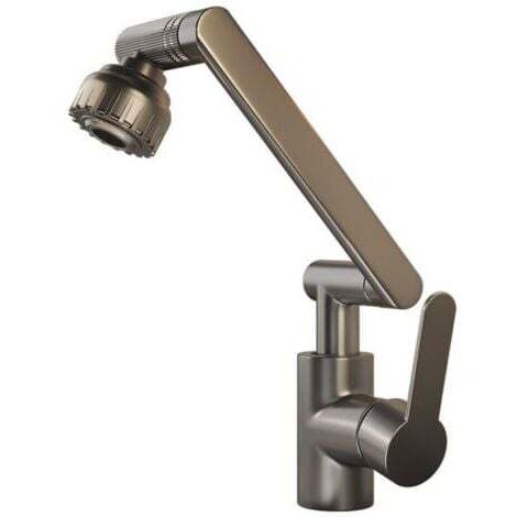 Flexible Robinet Cuisine, Robinet Mitigeur Cuisine, Robinet Cuisine Douchette, 1080° Flexible Rotation Mitigeur Cuisine, 2 Modes de Jet, Livré avec 2 Flexibles 60cm