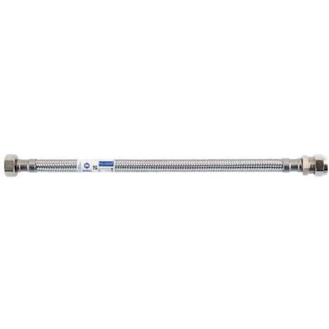 Flexible sanitaire 30cm F 12x17/bic.10 DN8 tresse/douille inox p
