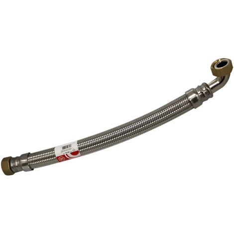Flexible sanitaire/chauffage Inox Øintér.26mm - Femelle/coude Femelle 1"- 500mm - EXTRA TWIST