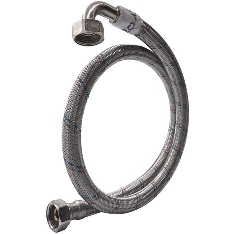 Flexible sanitaire inox 13mm – Raccord femelle 3/4' (20/27) – Longueur 100cm – Pression 10 bars – Température jusqu'à 70°C – Isoflex