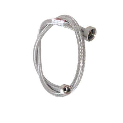 Flexible sanitaire inox 9mm – Raccords M-f 3/8' et 1/2' – Longueur 200cm – Débit 29L/min à 3 bars – Pression max 10 bars – Isoflex