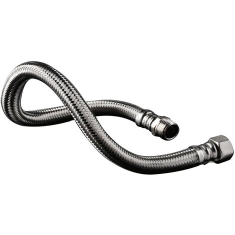 Flexible sanitaire Inox Øintér.13mm - Femelle Mâle 1/2" (15/21) - 800mm - TAQ SUPER
