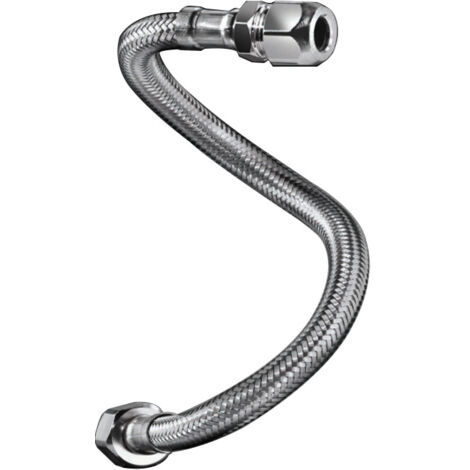 Flexible sanitaire Inox Øintér.8mm - Bicône Ø12 - 300mm - TAQ BICO