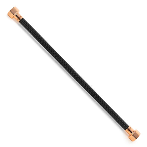 Flexible sanitaire NOIR POLYMÈRE Øintér.8mm - Femelle 1/2" - Femelle 1/2" Or rose - 400mm - TAQ PREMIUM - Tucai