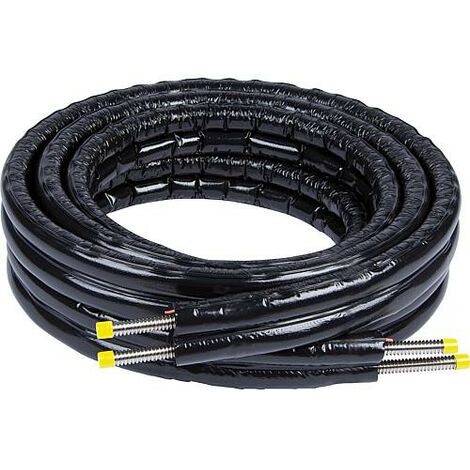 Flexible solaire 2en2 inox DN12, couronne 25 m avec isolation et cable sonde