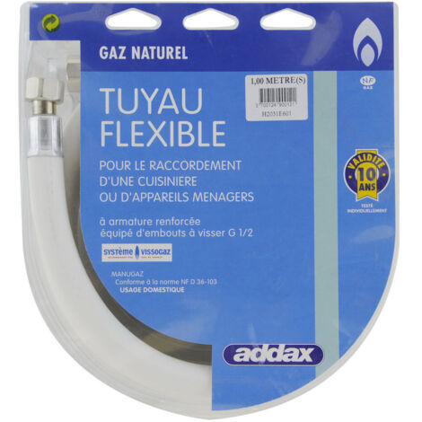 Flexible Souple Gaz Naturel 1m - ADDAX