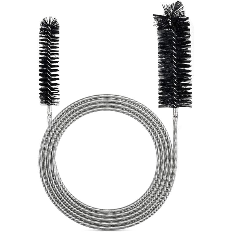 Flexible Supply Tube Cleaning Brush - Pipe Cleaning Tool - Black（2M）