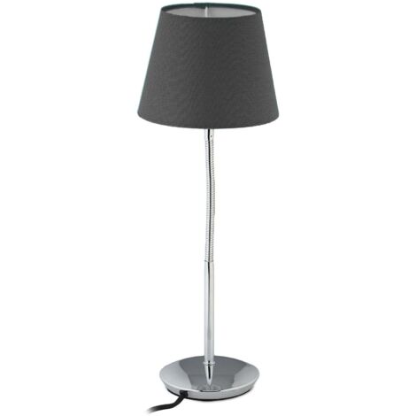 Flexible tischleuchte mit stoffschirm