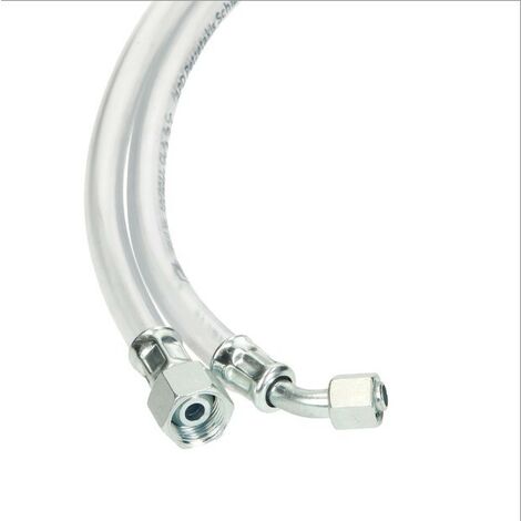Flexible transparent 1000 mm 3/8'' ÜM 8 LL coude 45°