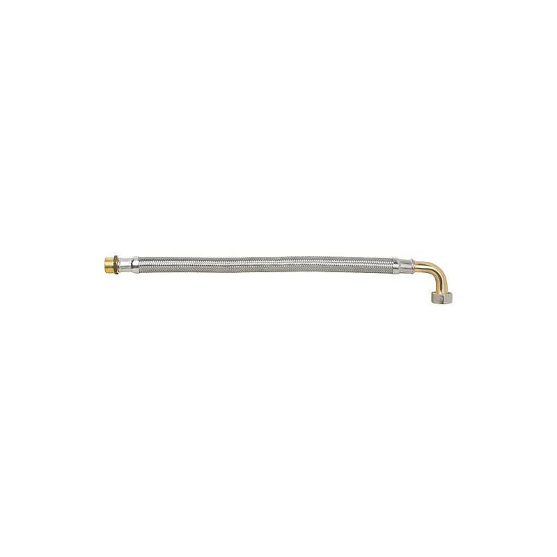 Flexible tressé ktw-a inox l 1500 mm 1' coude fem x male