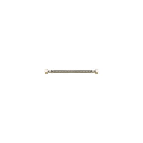 PBTUB Tressé Inox STANDARD - Sanitaire - Ø8mm avec joint - Femelle Femelle 12x17 - 300mm