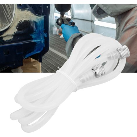 Flexible Tube for Airbrush - Hose G1/8 Female Thread - Silicone Transparent Professional Tube 1.58m/5.2ft for Paint Spray Pen