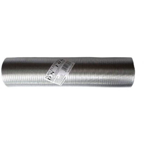 Flexible tubo de humo extensible de aluminio natural de 60 mm de 1 a 3 metros