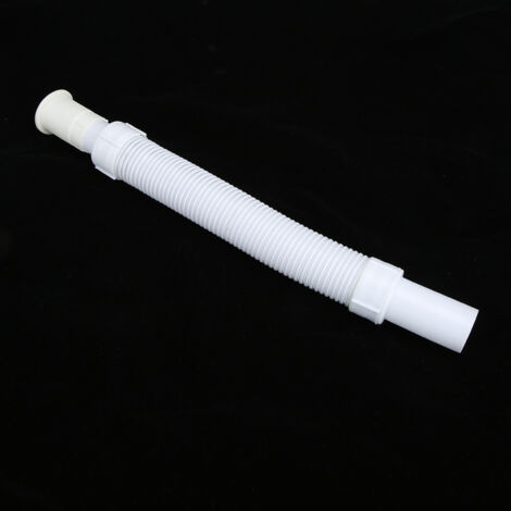 Flexibler, einziehbarer Ablaufschlauch für Waschbecken  ABS-Material  3,2 cm Durchmesser  Ausziehbar bis 72 cm, einziehbar bis 35,5 cm  2-teiliges Set für Badezimmerwaschbecken  Sanitärzubehör