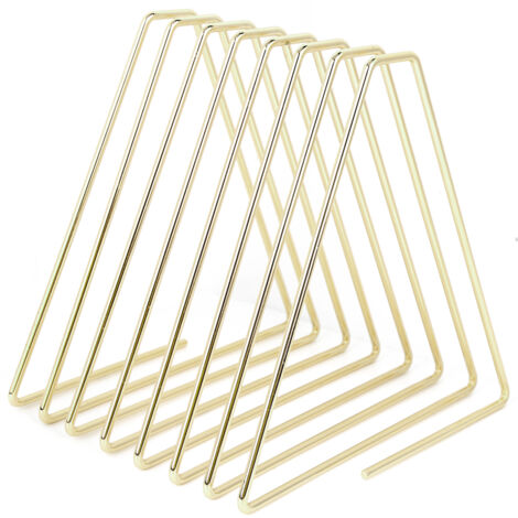 Flexibler und faltbarer Buchständer aus Metall für den Schreibtisch – Innovativer Organizer für Schule und Büro – Gold