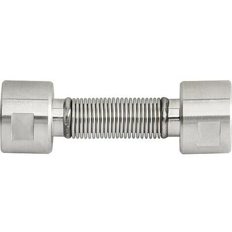 Flexibles canneles inox extensible DN15 (1/2") femelle x femelle