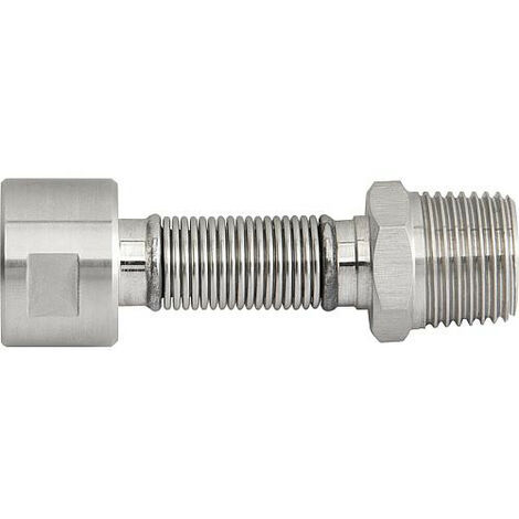 Flexibles canneles inox extensible DN15 (1/2") male x femelle