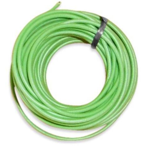 Flexibles grünes Elektrokabel, 1 mm², 10 m Länge, PVC-isoliert für Flexibilität, für Elektroinstallationen
