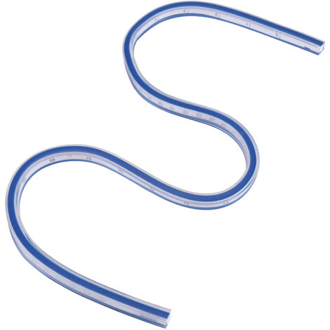 Flexibles Kunststofflineal zum Zeichnen und Messen, gebogenes Zeichenwerkzeug, 60 cm, Kreativbedarf