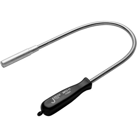 Flexibles magnetisches Aufnahmewerkzeug mit 510-mm-Schaft zum Aufnehmen kleiner Teile, Muttern, Bolzen, Schrauben, Schraubenschlüssel, Autoteile, mit ergonomischem Griff