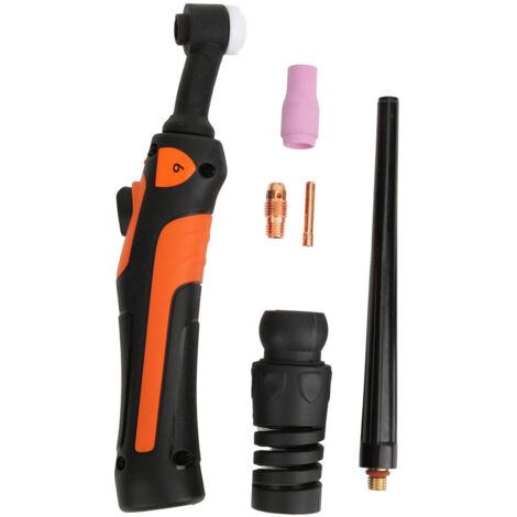 Flexibles WIG-Schweißbrenner-Set – TIG-9F mit langer Kappe, Muffe, Keramikdüse und flexiblem Gehäuse