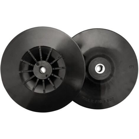 Flexipads World Class Black Angle Grinder Pad, 180mm (7-inch), 5/8" UNC Thread, Model FLE20405