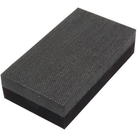 Flexipads World Class Double-Sided Hand Sanding Block (Medium/Hard, 70 x 125mm, Model FLE56006)