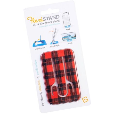 FlexiStand Telefonständer - Roter Tartan